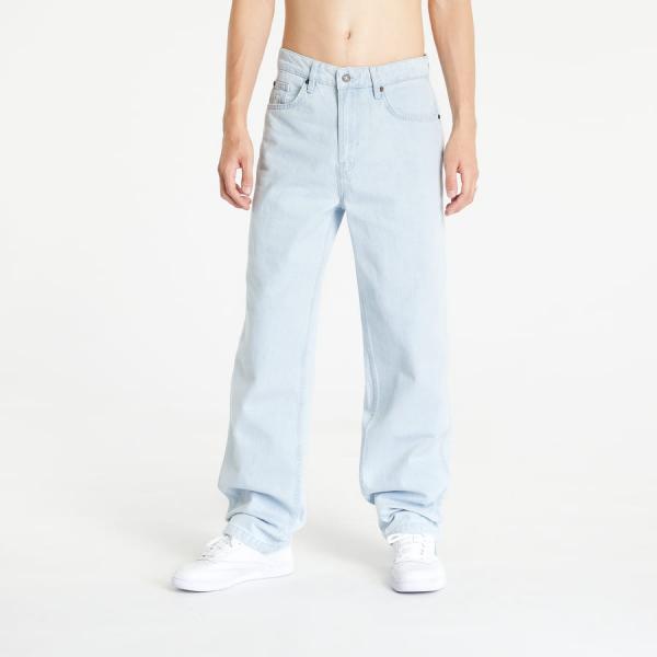 Kalhoty Karl Kani Small Signature Baggy Five Pocket Denim Bleached Blue W32