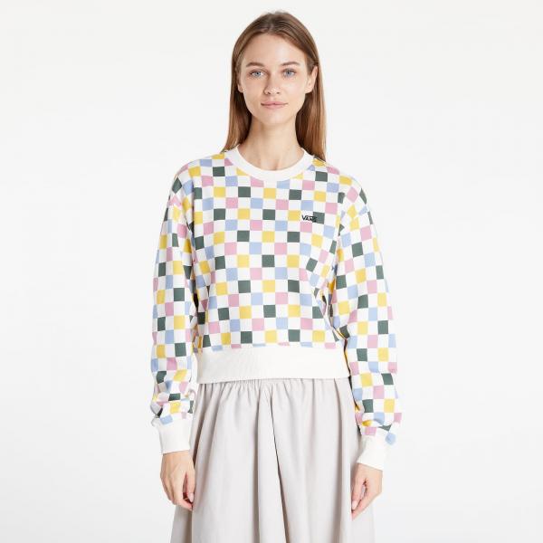 Vans All Over LS Crewneck Sweatshirt White
