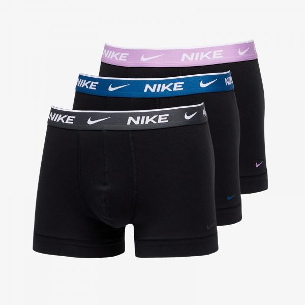 Boxerky Nike Dri-FIT Trunk 3-Pack Black S