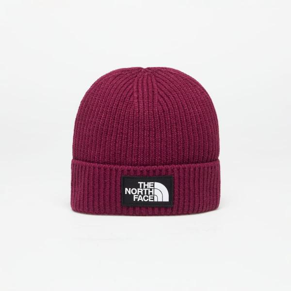 The North Face TNF Logo Box Cuffed Short Beanie Boysenberry