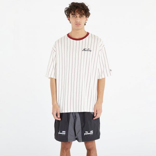 New Era Pinstripe White Oversized T-Shirt White