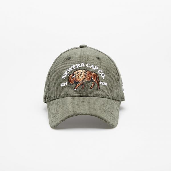 New Era Cord 9Forty Adjustable Cap New Olive/ Nfl Brown Suede