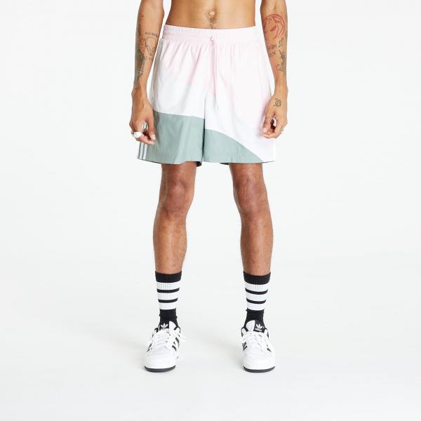 adidas Swirl Woven Shorts Clear Pink/ Silver Green