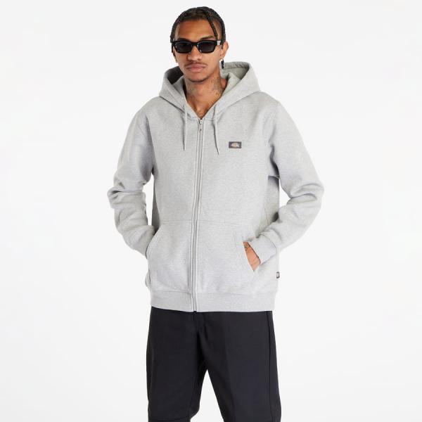 Mikina Dickies Oakport Zip Hoodie Grey Melange L