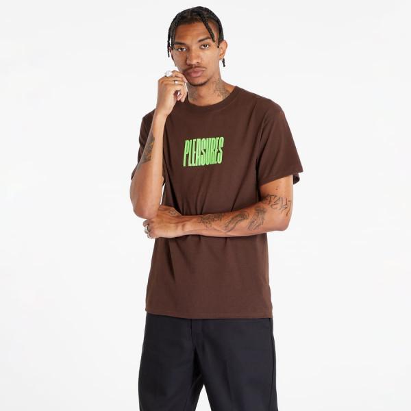 Tričko s krátkým rukávem PLEASURES Master T-Shirt Brown