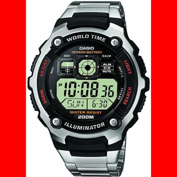 Hodinky Casio AE 2000WD-1AVEF Silver/ Black