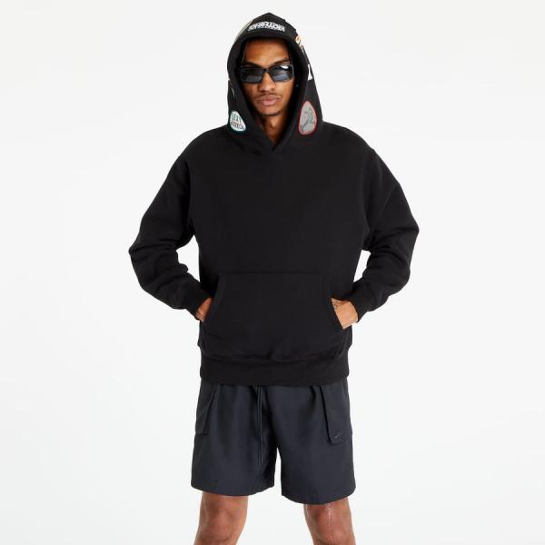 Mikina PLEASURES Worms Hoodie Black S