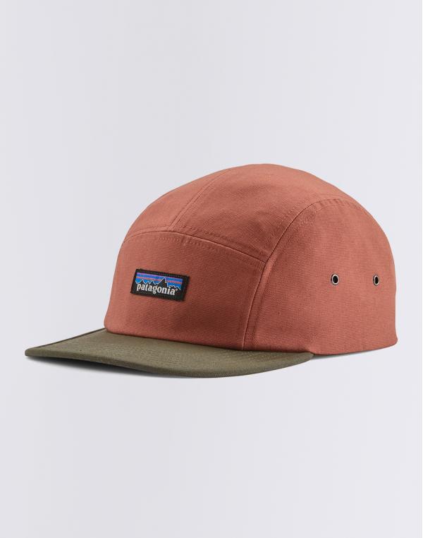 Patagonia P-6 Label Maclure Hat Burl Red
