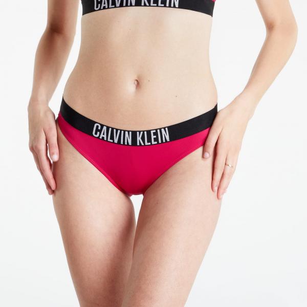 Plavky Calvin Klein Classic Bikini Bottom Intense Power Pink M