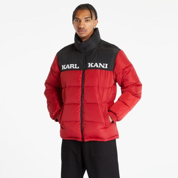Bunda Karl Kani Retro Essential Puffer Jacket Dark Red S