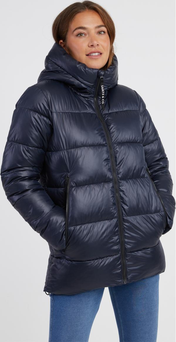 SAM 73 Dámská prodloužená bunda oversize JULES Modrá