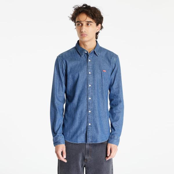 Košile Levi's® Battery Housemark Shirt Slim Med Indigo - Flat Finish M