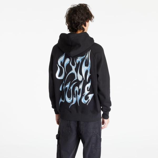 Mikina Sixth June Chrome Back Print Hoodie Black M