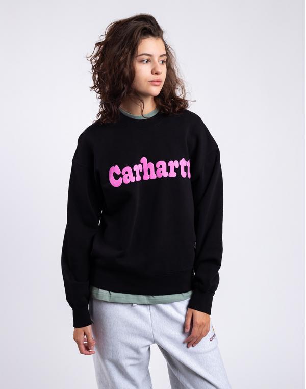 Carhartt WIP W' Bubbles Sweat Black / Pink XS