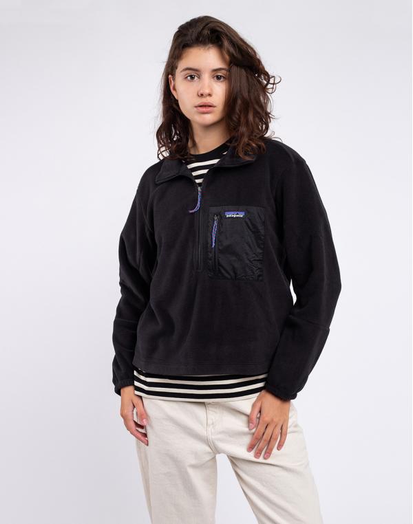 Patagonia W's Microdini 1/2 Zip P/O Black XS
