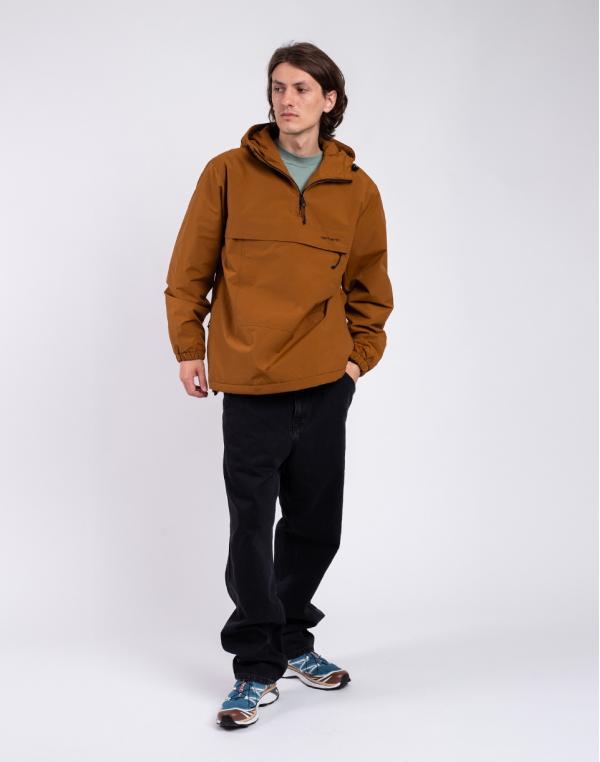 Carhartt WIP Windbreaker Pullover Deep H Brown / Black S