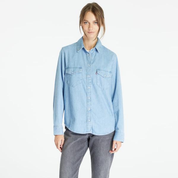 Košile Levi's ® Iconic Western Old 517 Light Indigo - Worn In XS