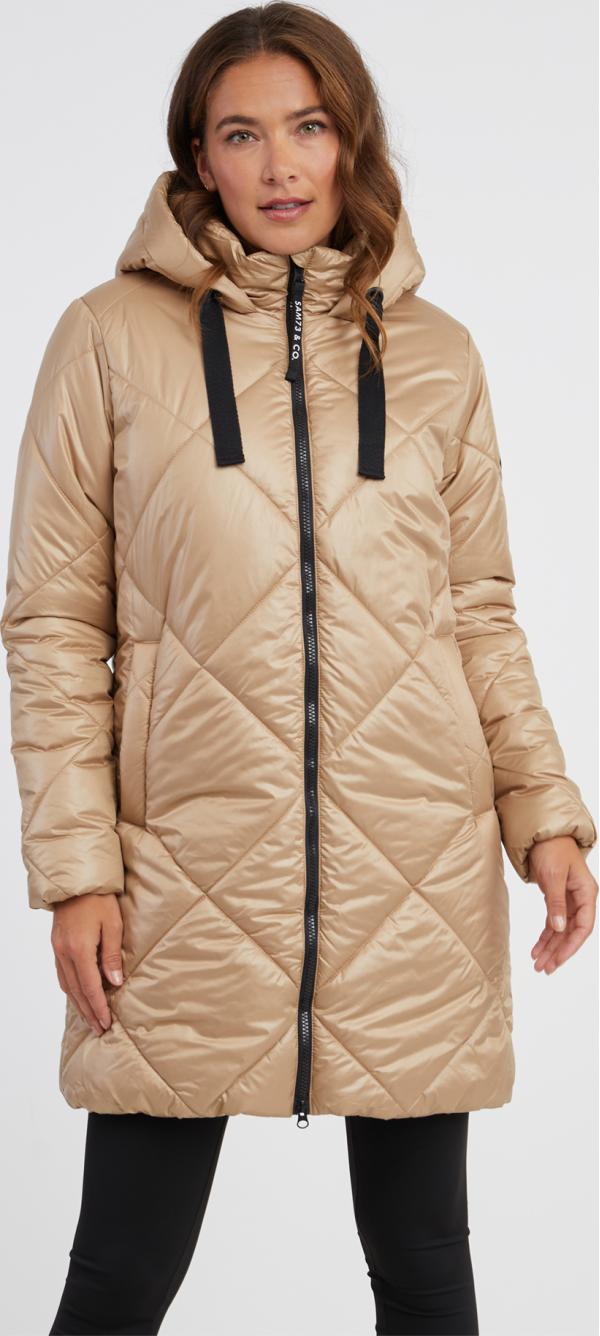 SAM 73 Dámský kabát oversize CLARICE Hnědá