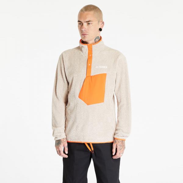 adidas Terrex Xploric High Pile Fleece Pullover Wonder Beige