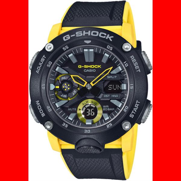 Casio G-Shock GA 2000-1A9ER Black/ Yellow