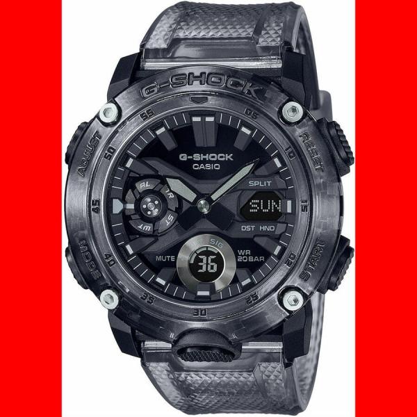 Hodinky Casio G-Shock GA 2000SKE-8AER černé průhledné