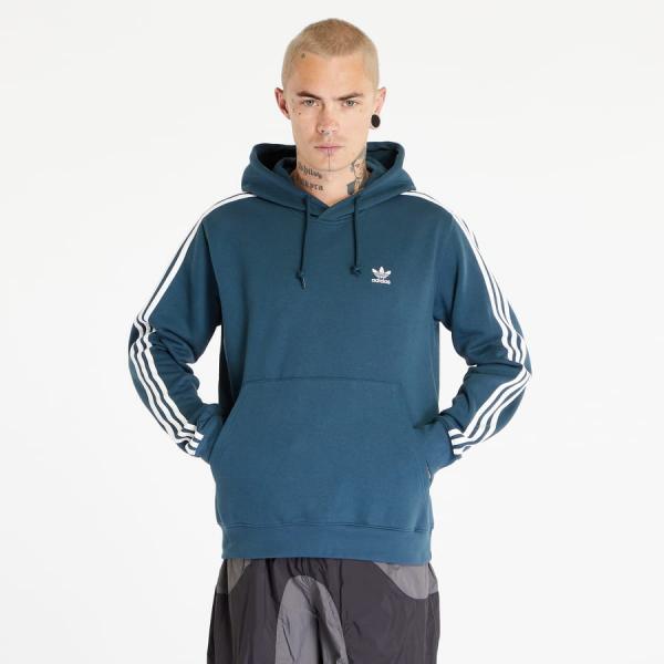 Mikina adidas Originals 3-Stripes Fleece Hoodie Forest Green S
