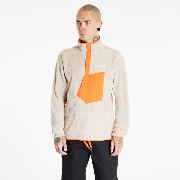 adidas Terrex Xploric High Pile Fleece Pullover Wonder Beige