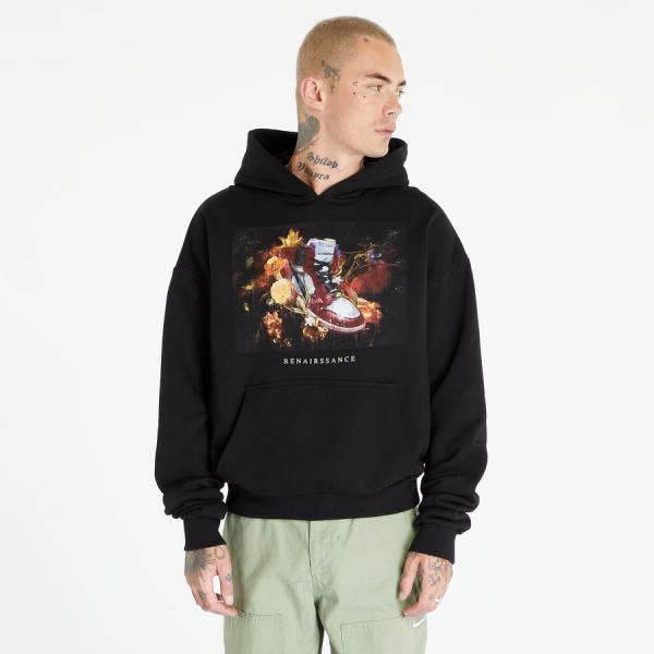 Mikina Urban Classics Renairssance Painting Oversize Hoodie Black S