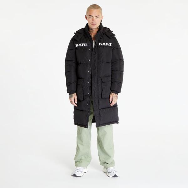 Bunda Karl Kani Retro Hooded Long Puffer Jacket Black L