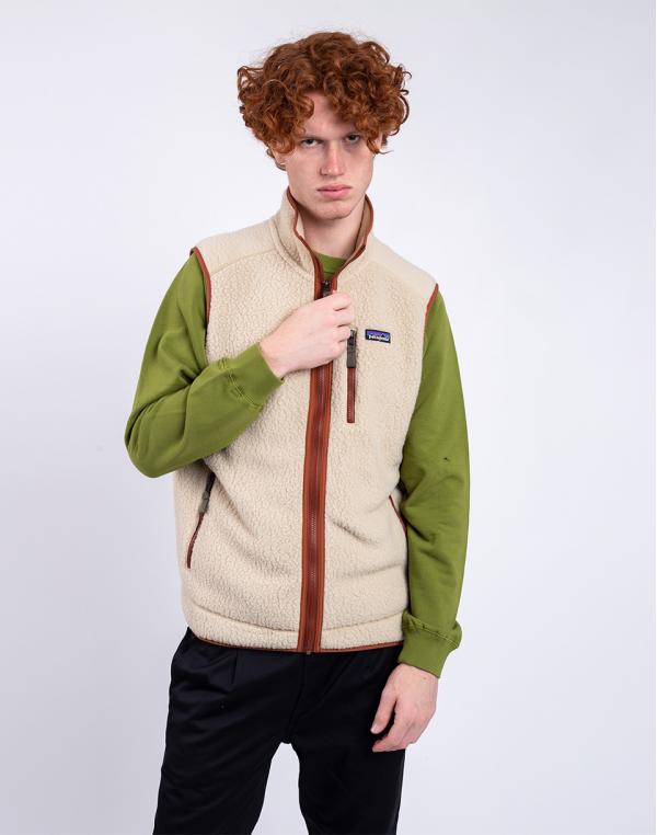 Patagonia M's Retro Pile Vest El Cap Khaki w/Sisu Brown S