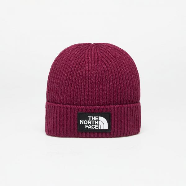 The North Face TNF Logo Box Cuffed Short Beanie Boysenberry