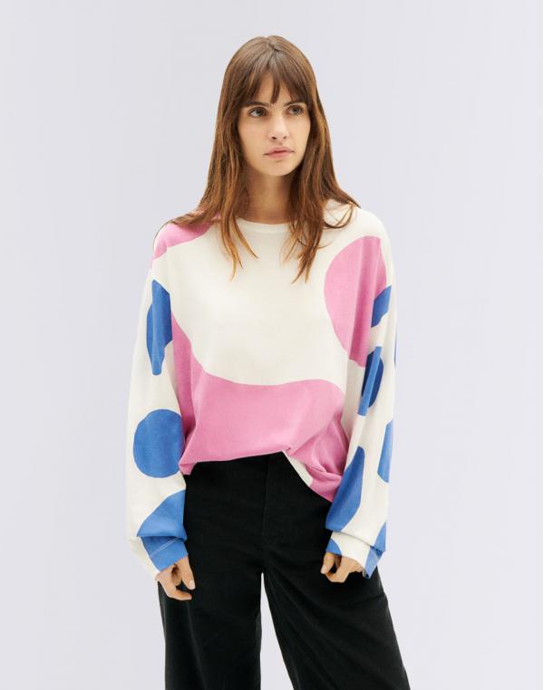 Tričko Thinking MU Contrast Emily T-Shirt SNOW WHITE