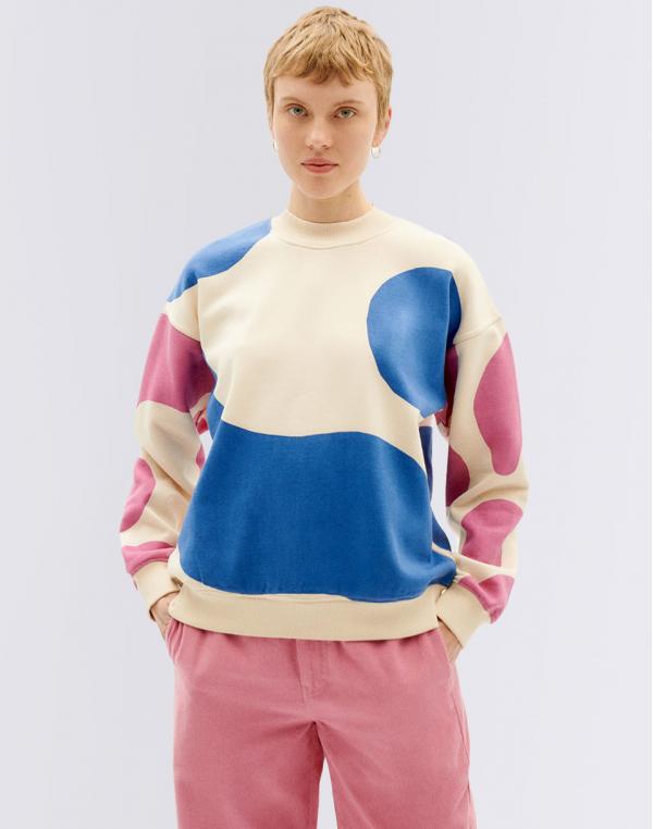 Thinking MU Contrast Wanda Sweatshirt IVORY XS