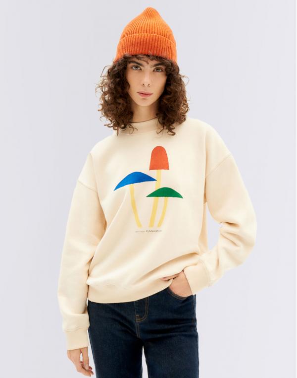 Thinking MU Funghi 3 Wanda Sweatshirt IVORY XS
