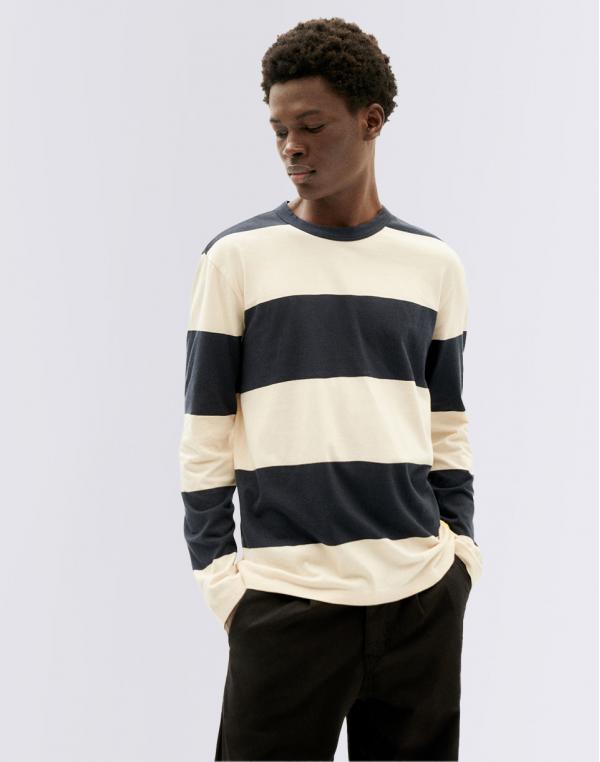 Tričko Thinking MU Navy Stripes Emilio T-Shirt NAVY