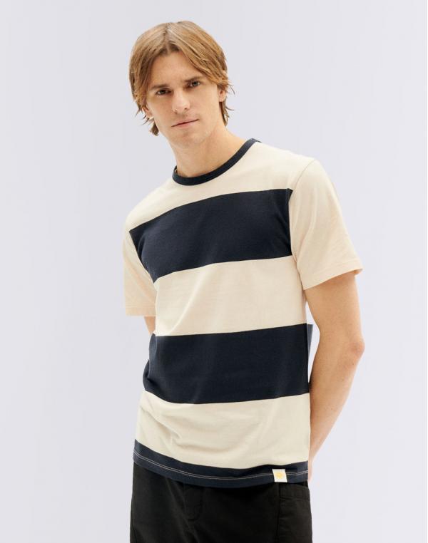 Tričko Thinking MU Navy Stripes T-Shirt NAVY