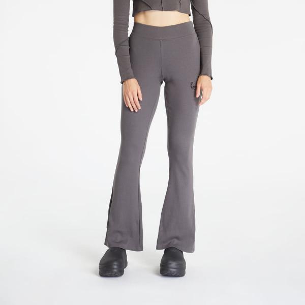 Kalhoty Karl Kani Small Signature Flared Rib Leggings Anthracite M