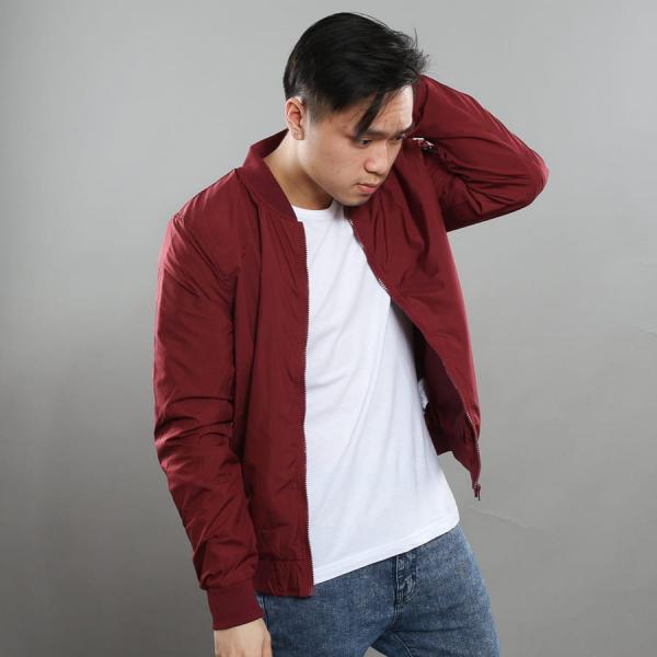 Bunda Urban Classics Light Bomber Jacket Wine S