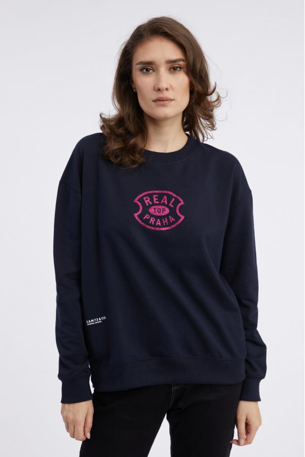 SAM 73 Dámská mikina SOFIA- REAL TOP Modrá 2XL