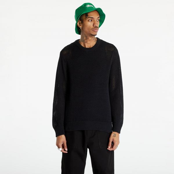 Stüssy Pigment Dyed Loose Gauge Sweater UNISEX Solid Black