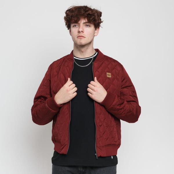 Bunda Urban Classics Diamond Quilt Nylon Jacket Wine M