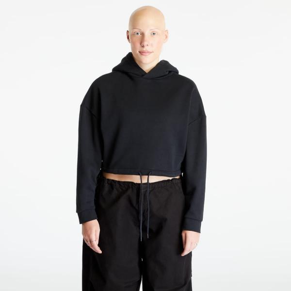 Mikina Urban Classics Ladies Cropped Oversized Hoodie Black XS