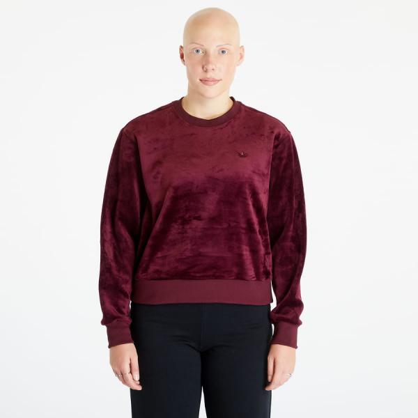 Mikina adidas Premium Essentials Velour Sweatshirt Maroon M