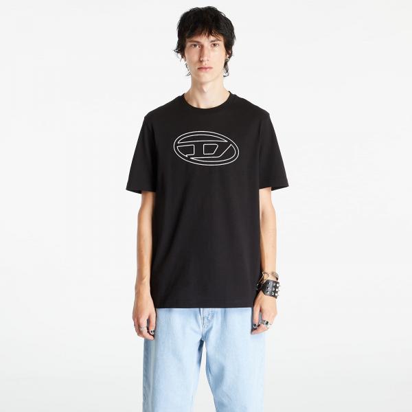 Tričko Diesel T-Just-Bigoval Short Sleeve T-Shirt Black S