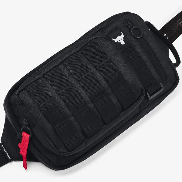 Ledvinka Under Armour Project Rock Waist Bag Black/ White 7 l
