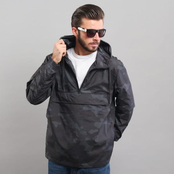Větrovka Urban Classics Camo Pull Over Windbreaker Camo Dark Grey/ Black M