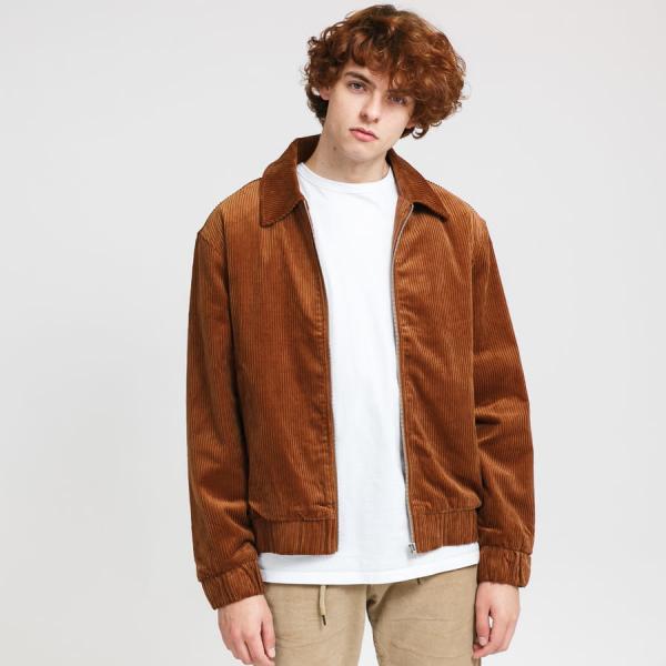 Bunda Urban Classics Boxy Corduroy Jacket Brown XXL