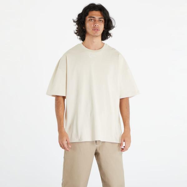 Tričko Karl Kani Small Signature Heavy Jersey Boxy Tee Off White XXL