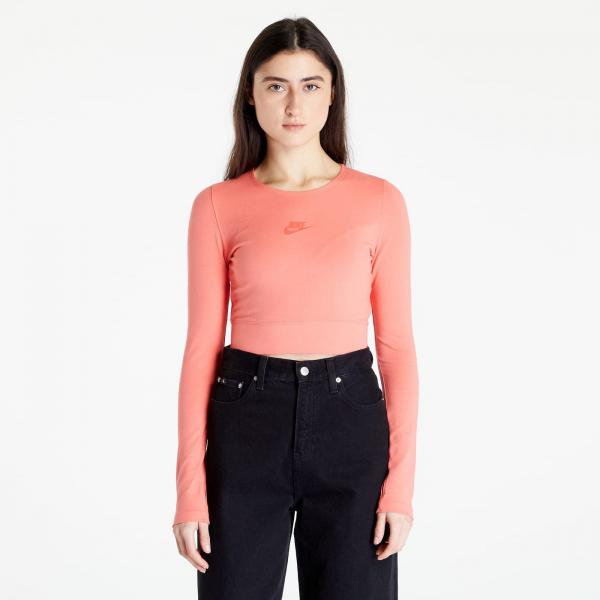 Top Nike Sportswear Women's Long-Sleeve Dance Crop Top Magic Ember L