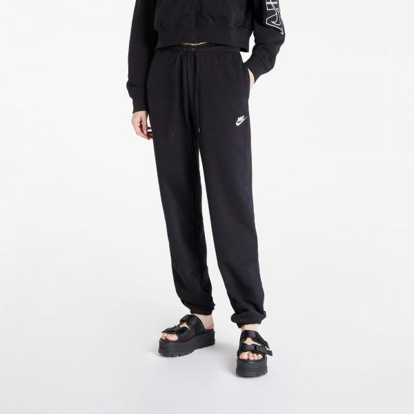 Tepláky Nike NSW Essential Fleece Medium-Rise Pants Lse Black/ White L